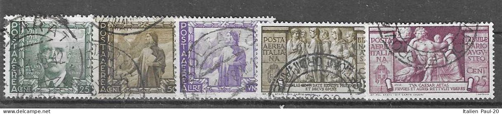 Italien - Selt./gest. Bessere LP-Werte Aus 1937/38 - Aus Michel 587 Und 616!!! - Poste Aérienne