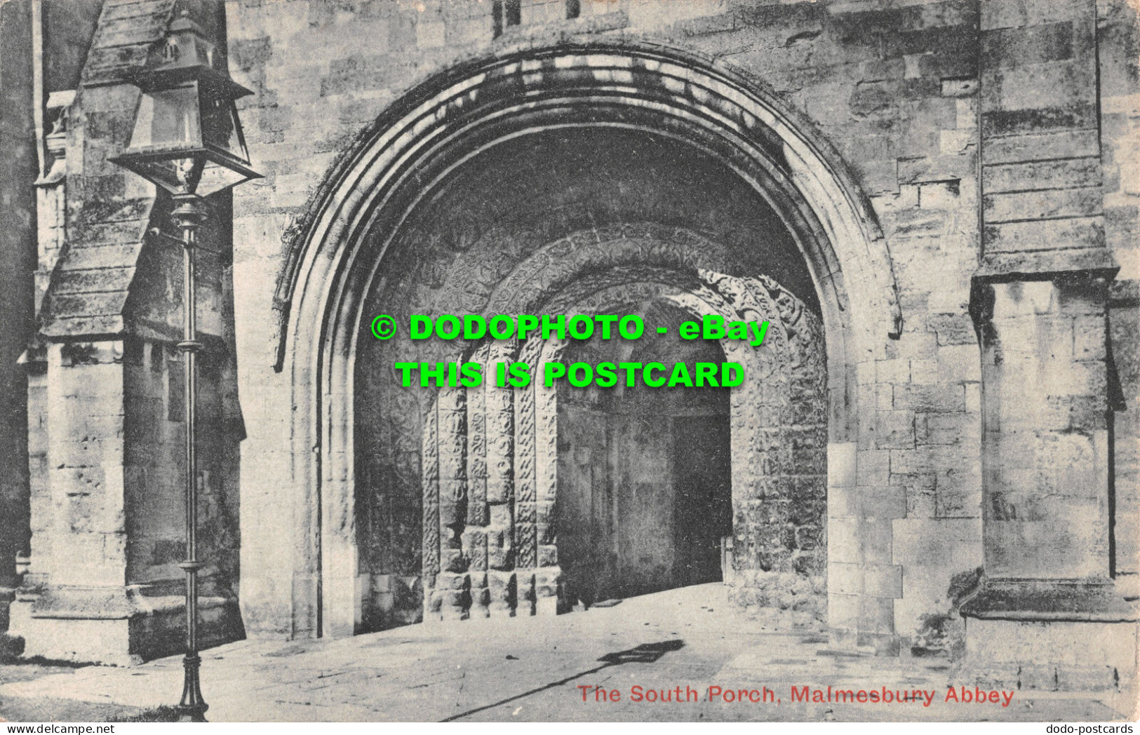 R514799 Malmesbury Abbey. The South Porch. W. D. M. Cecily Series. 1906 - Monde