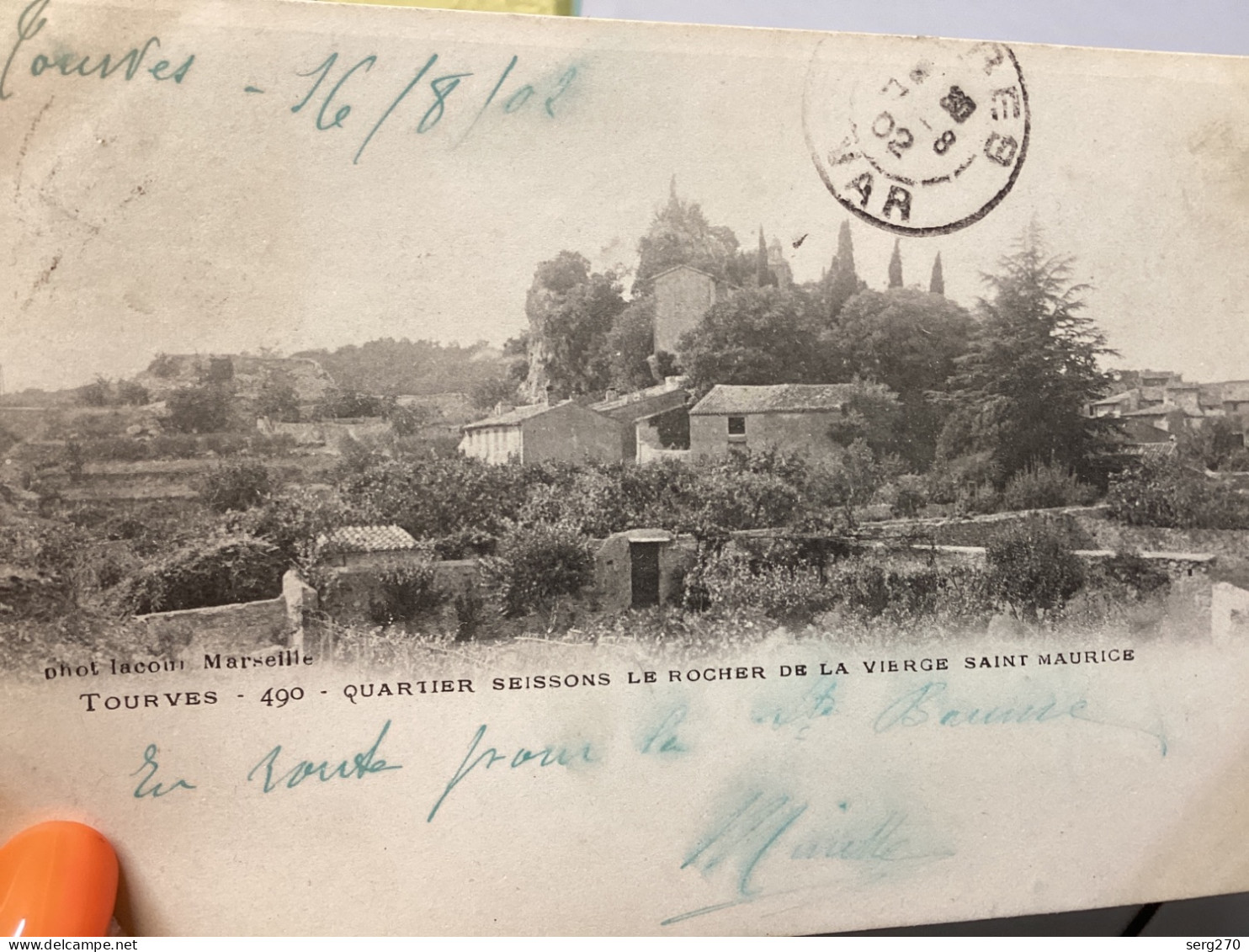 83 // TOURVES Quartier Seissons, Le Rocher De La Vierge St Maurice 490 - Autres & Non Classés