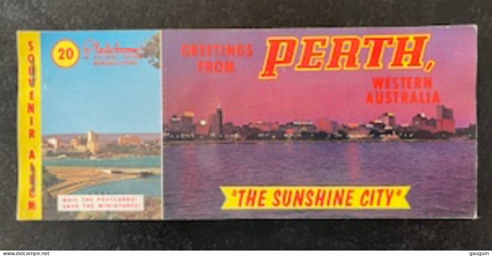 CPM - PERTH - Album Souvenir 10 Vues + 10 Mignonnettes (dont Animées) - Edition Plastichrome (format 21x9) - Perth