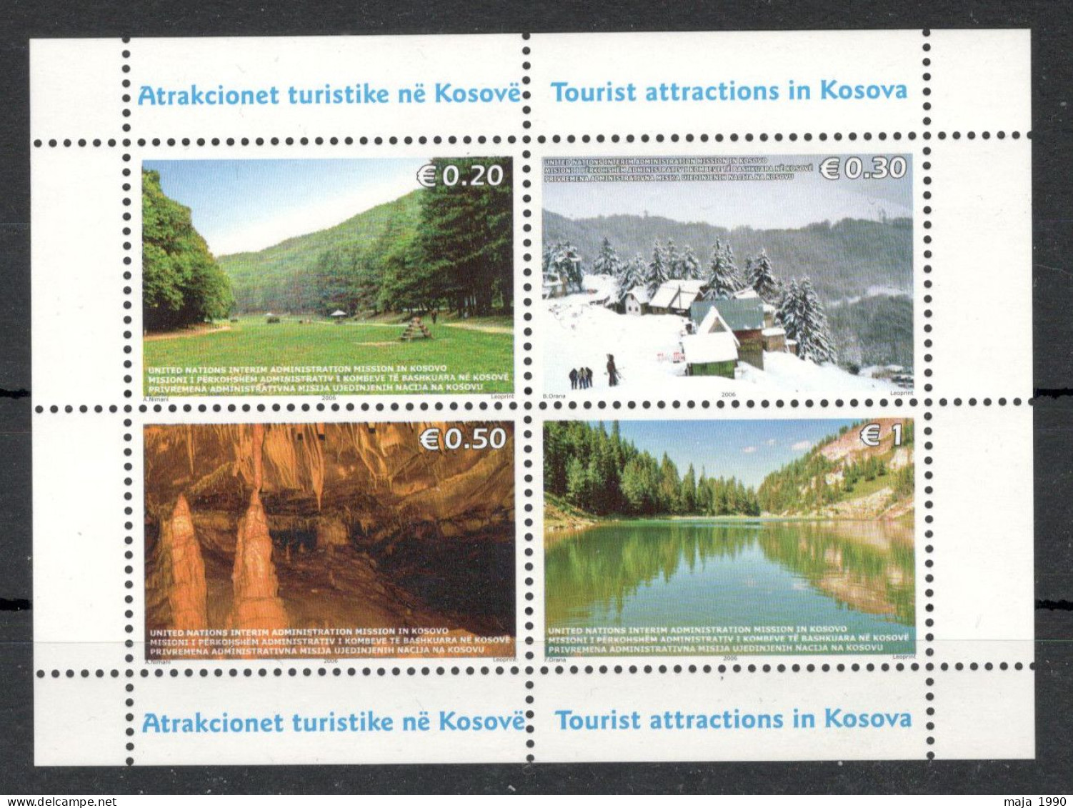 KOSOVO - MNH BLOCK - TURISM - 2006. - Kosovo