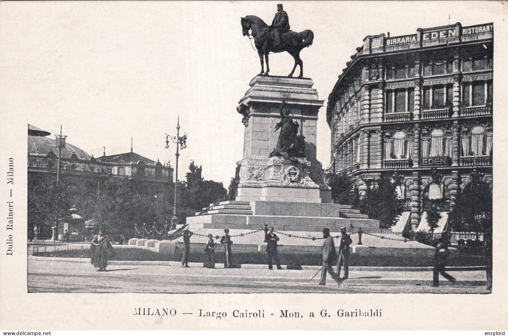 Milano Largo Cairoli Monumento Garibaldi - Milano (Milan)
