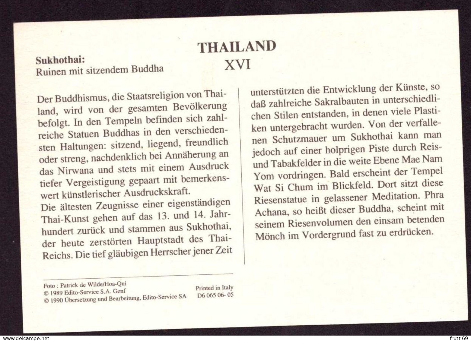AK 211978 THAILAND - Sukothai - Ruinen Mit Sitzendem Buddha - Thaïlande