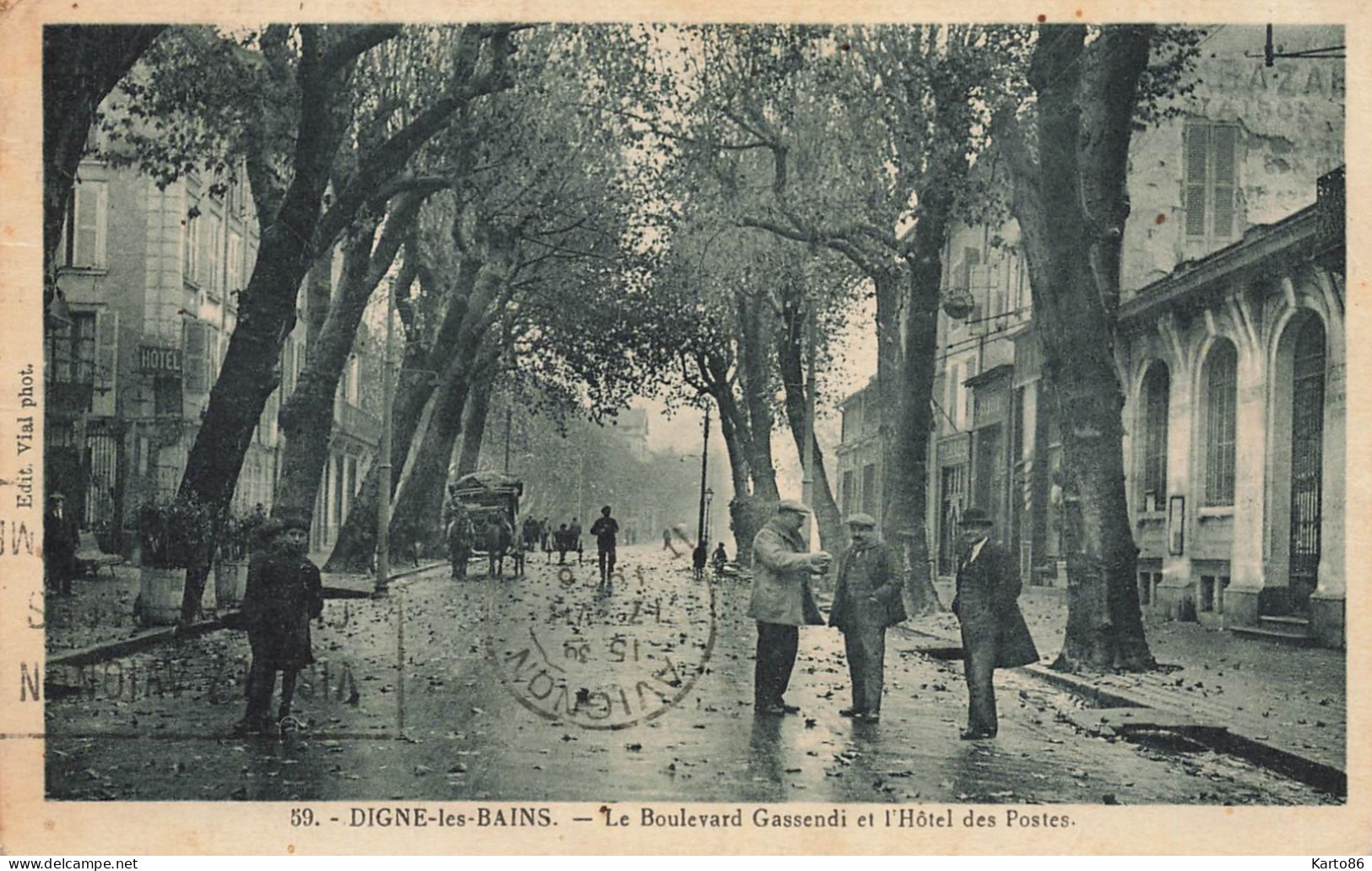 Digne Les Bains * Le Boulevard Gassendi Et L'Hôtel Des Postes - Digne