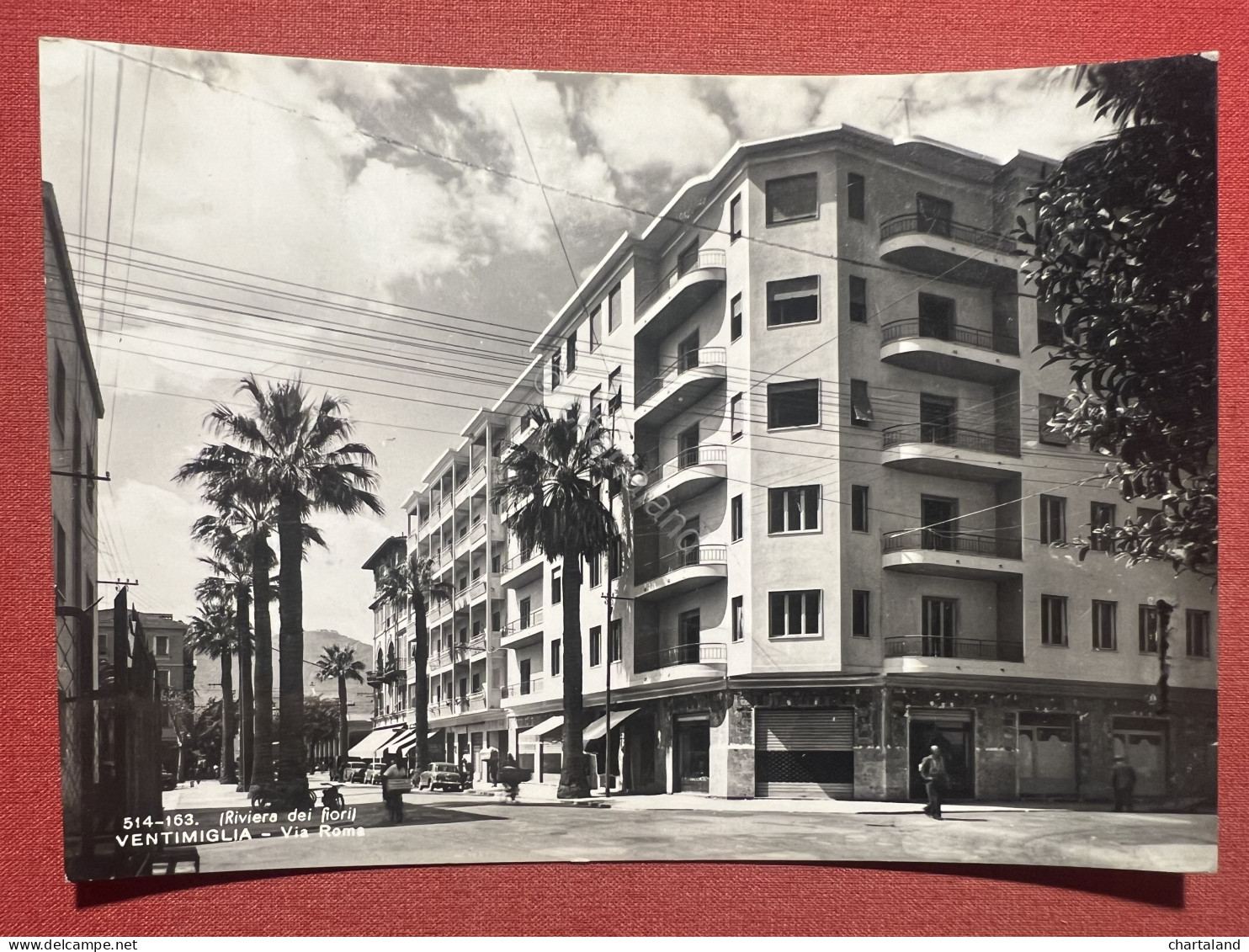 Cartolina - Riviera Dei Fiori - Ventimiglia - Via Roma - 1955 Ca. - Imperia