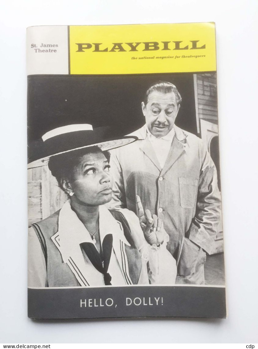 ST JAMES THEATRE  NEW YORK  Programme Hello,dolly  1968   PLAYBILL - Programmi