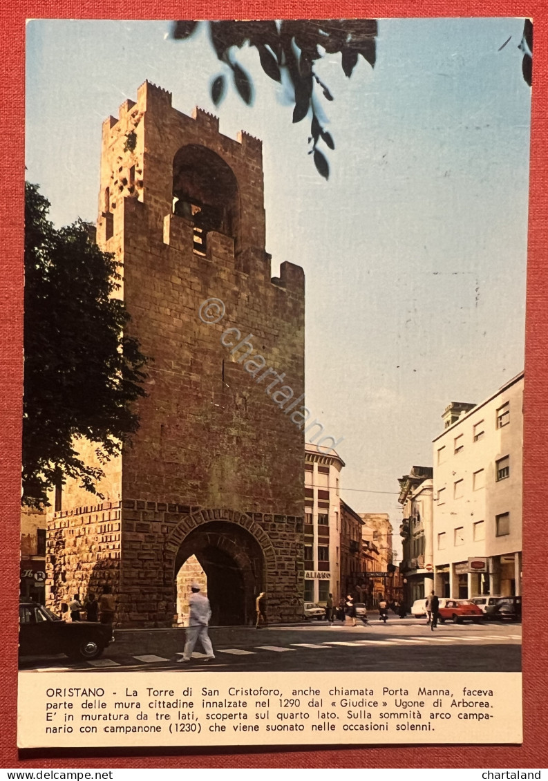 Cartolina - Oristano - La Torre Di San Cristoforo - 1971 - Oristano