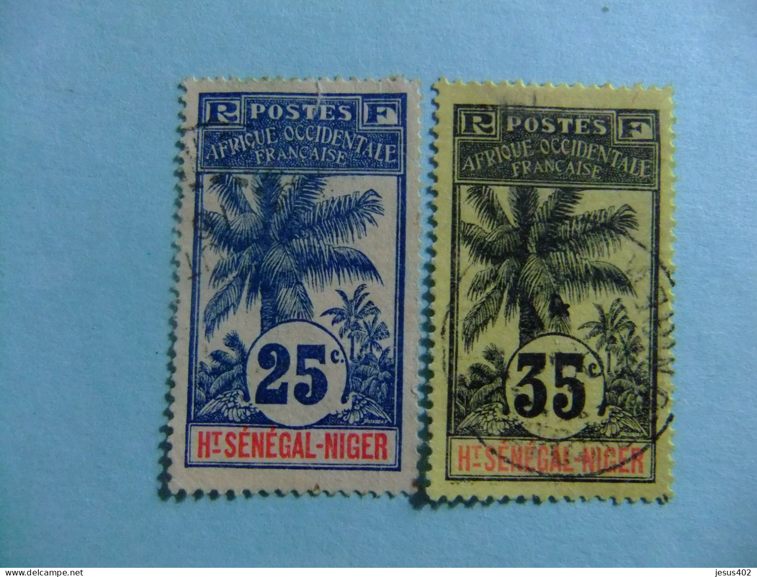 56 HAUT SENEGAL ET NIGER 1906 / PALMERAS / YVERT 8 - 10 FU - Used Stamps