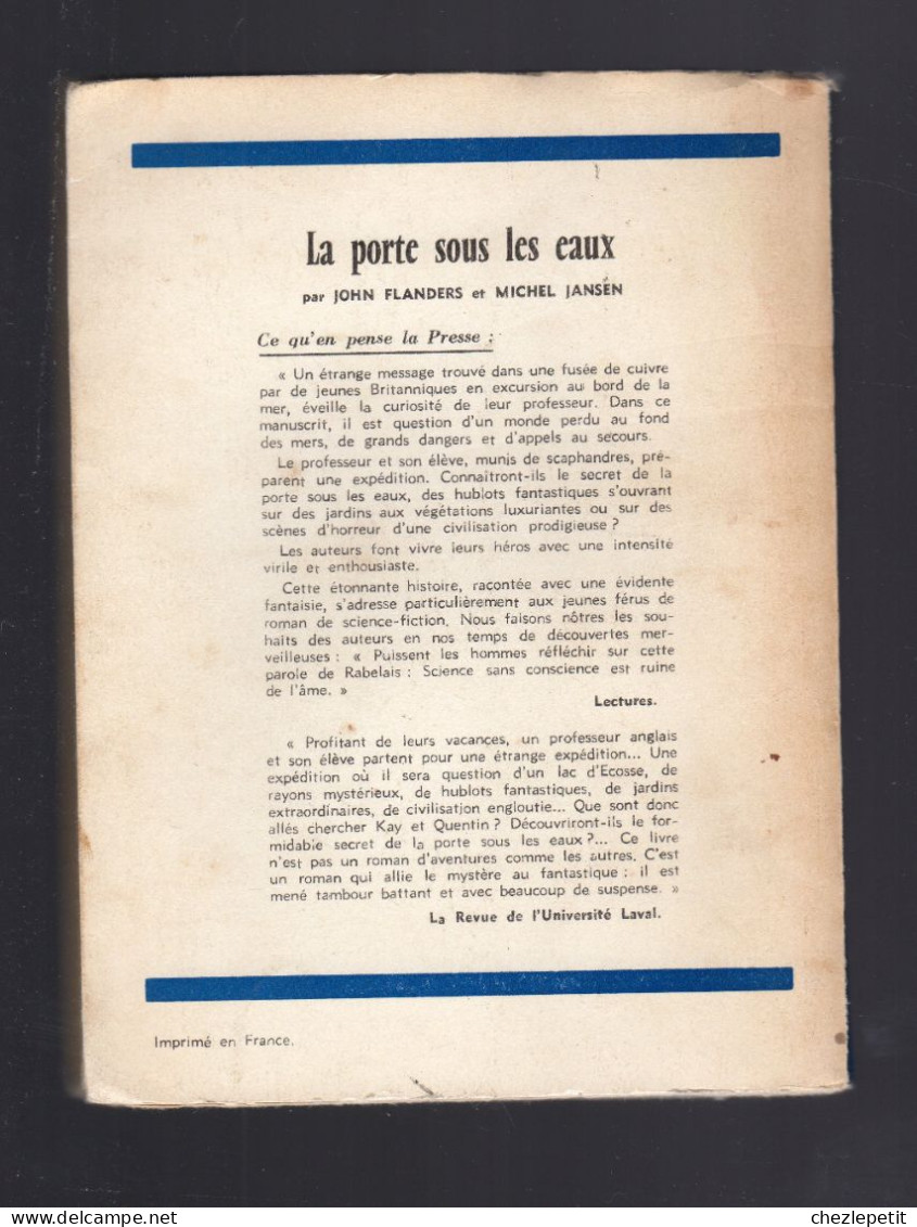 LA PORTE SOUS LES EAUX J.FLANDERS (Jean Ray) M.JANSEN JAMBOREE AINE SPES 1960 - Fantasy