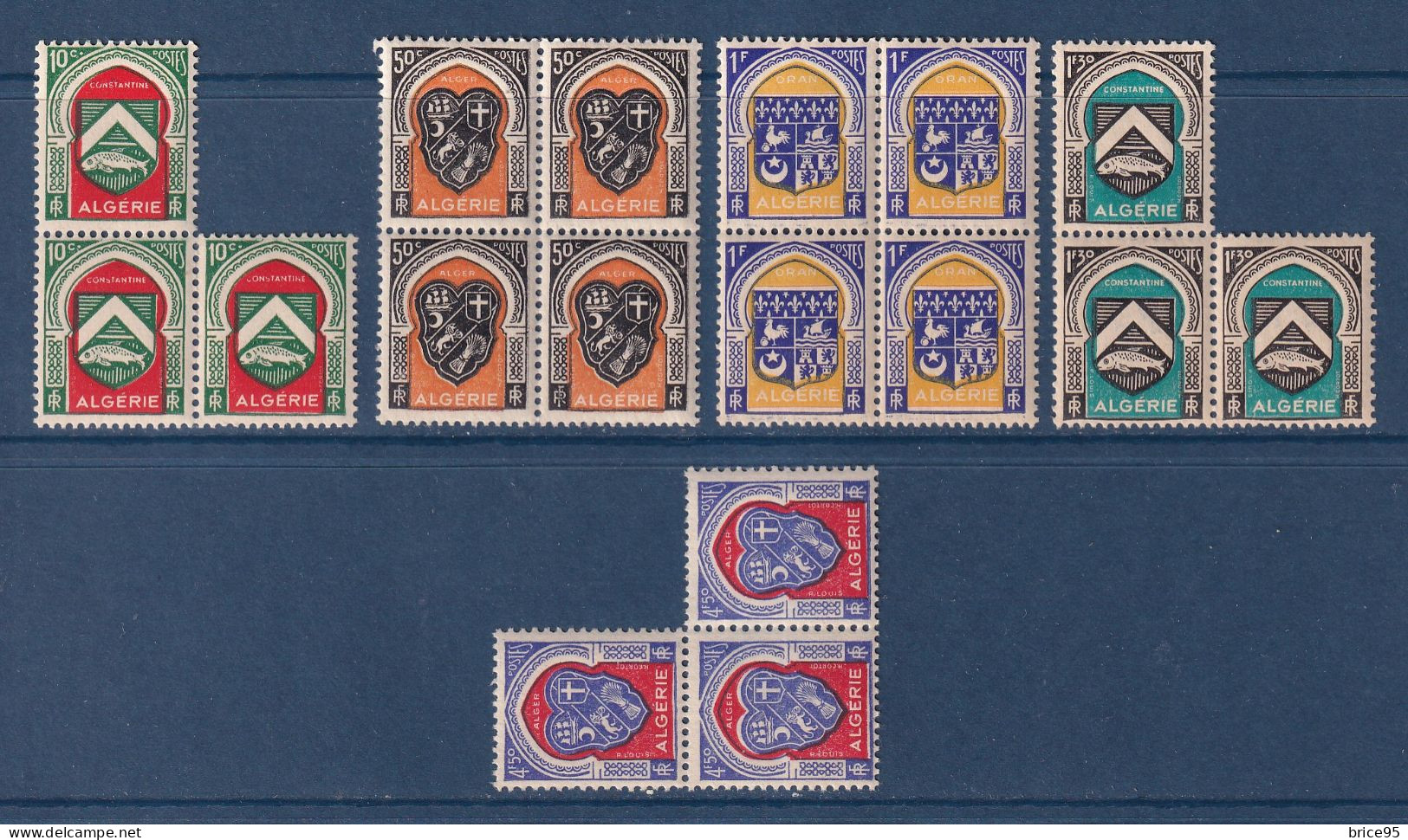Algérie - YT N° 254 à 265 ** - Neuf Sans Charnière - Non Complète - 1944 à 1945 - Unused Stamps