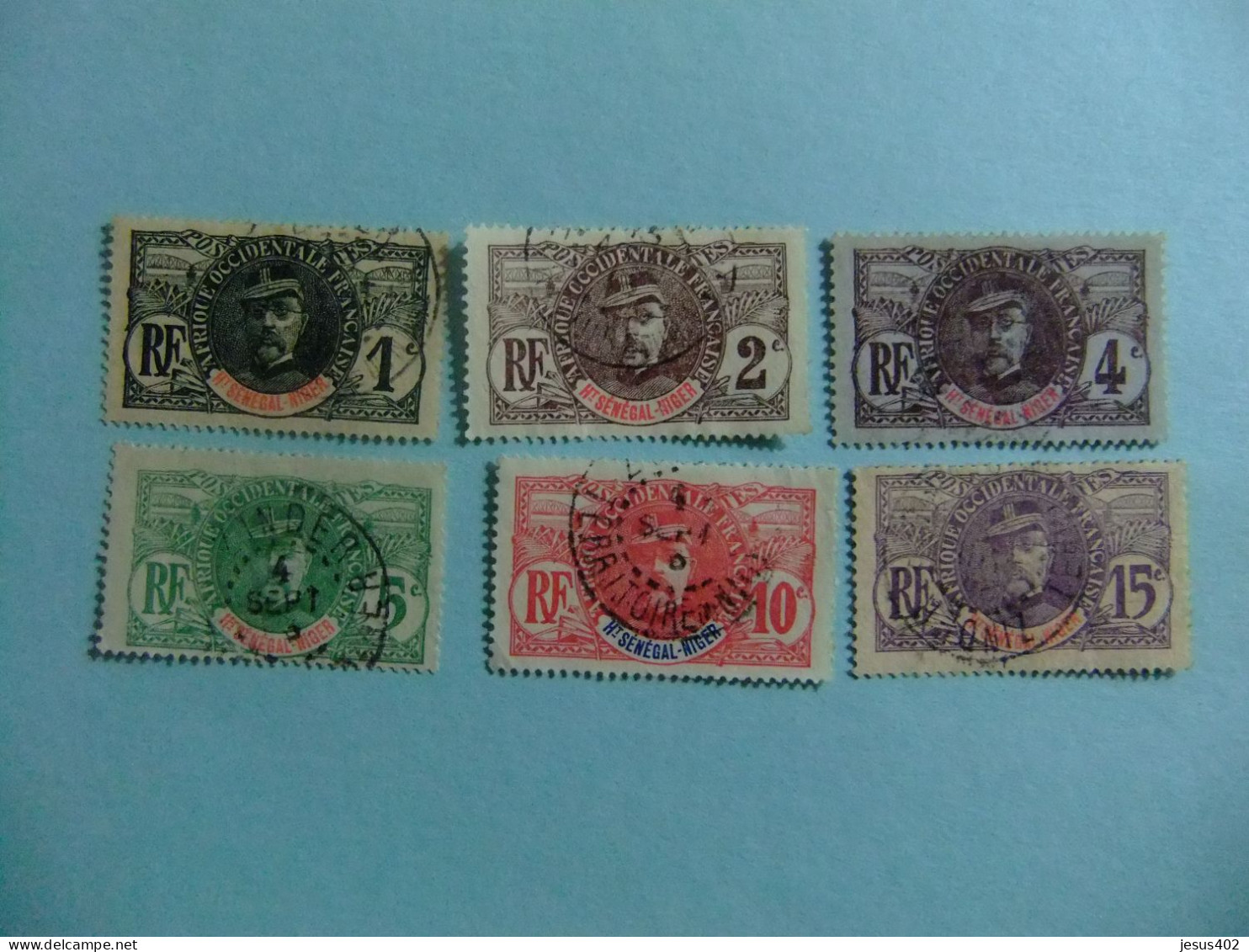 56 HAUT SENEGAL ET NIGER 1906 / GENERAL FAIDHERBE / YVERT 1 / 6 FU - Used Stamps