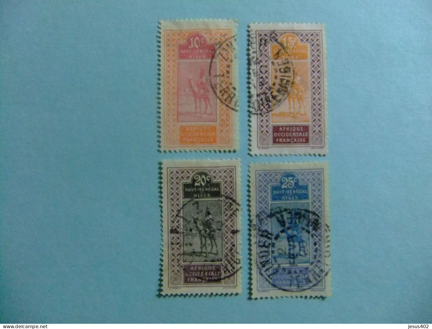 56 HAUT SENEGAL ET NIGER 1914 TARGUI ( Sellos De Africa Occidental Francesa) YVERT 22 / 25 FU - Used Stamps