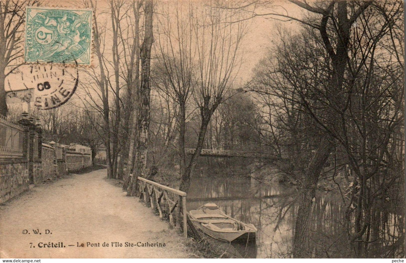 N°2815 W -cpa Créteil -le Pont De L'île Ste Catherine- - Creteil