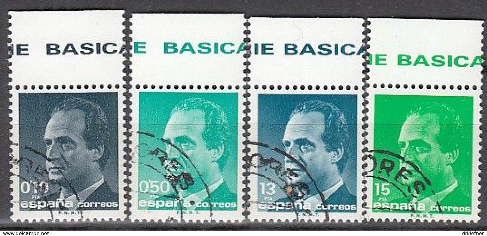SPANIEN  2888-2891, Gestempelt, König Juan Carlos I., 1989 - Used Stamps