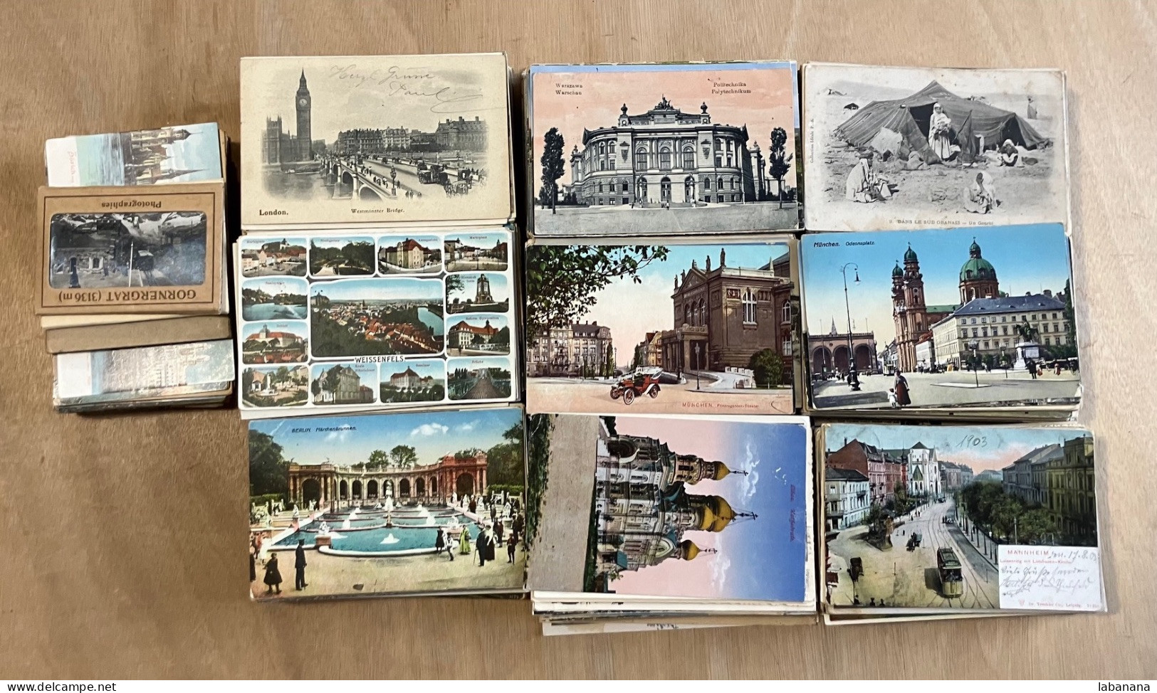 Lot De 1000 Cpa étrangères - 500 Postcards Min.