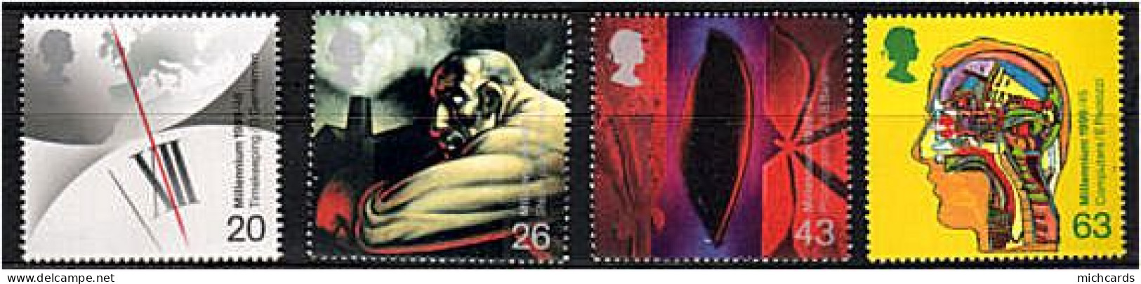 191 GRANDE BRETAGNE 1999 - Yvert 2066/69 - Millenaire (I) Les Inventeurs - Neuf ** (MNH) Sans Charniere - Unused Stamps