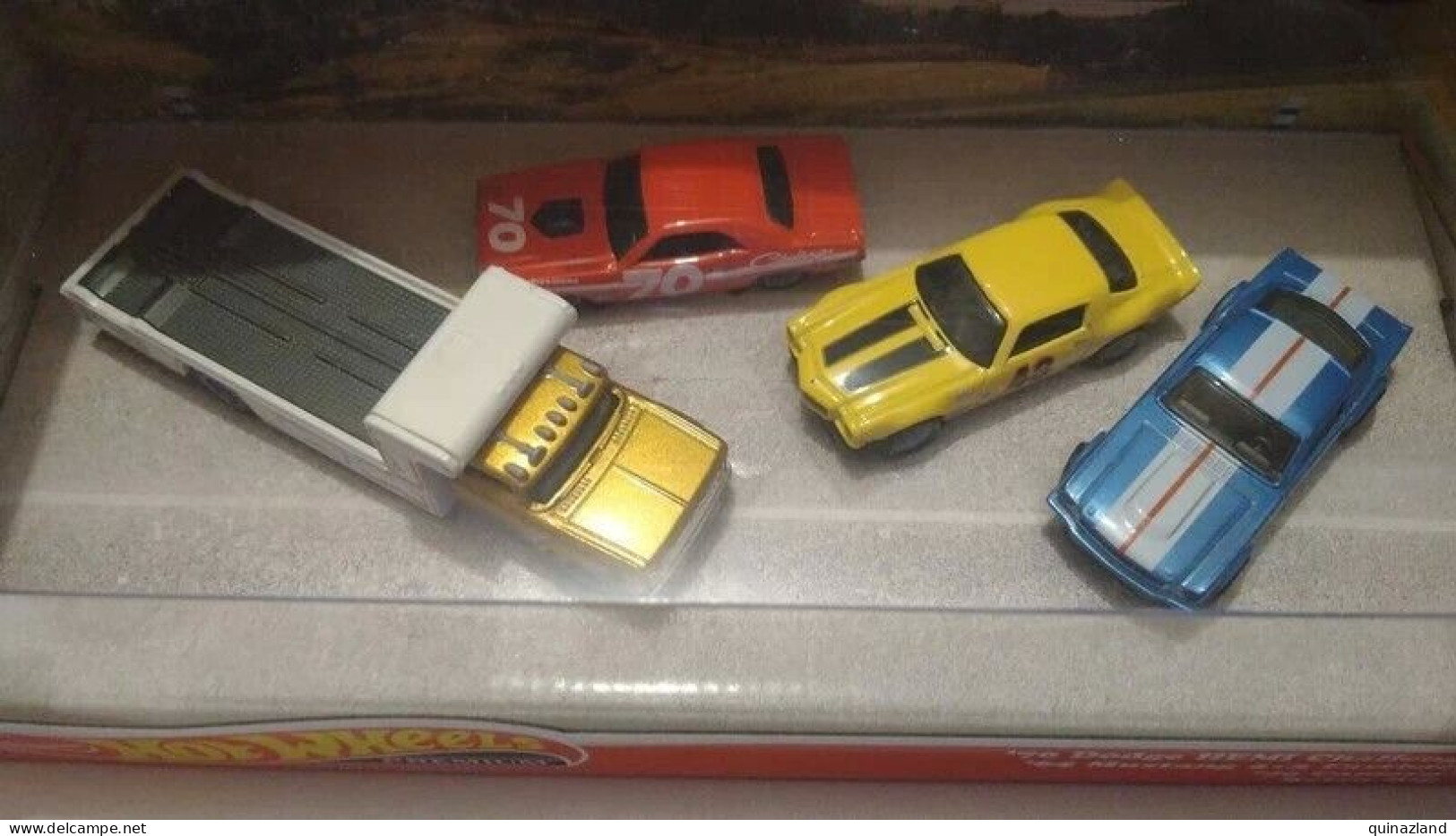 Hot Wheels Premium Set Pony Wars Dodge Mustang Camaro Retro Rig - Other & Unclassified