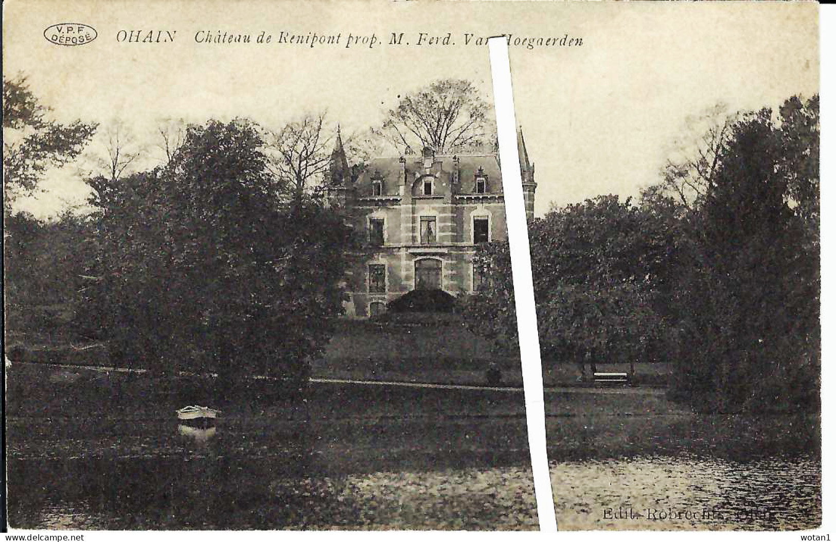 OHAIN - Château De Renipont Prop. M. Ferd. Van Hoegaerden (ligne Blanche Fictive) - Lasne