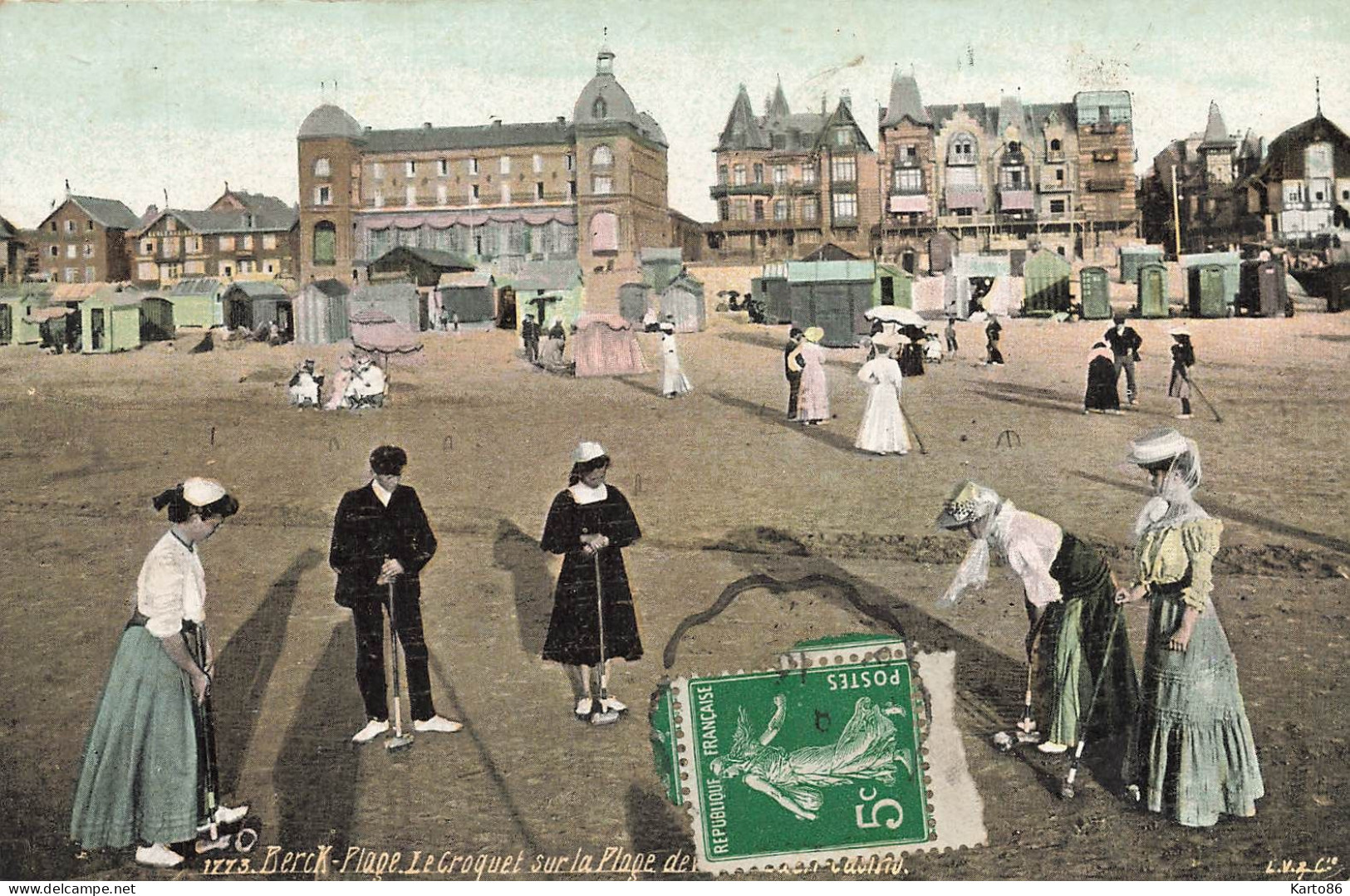 Berck Plage * Le Jeu De Croquet Sur La Plage * CROQUET Jeux Game Enfants - Berck