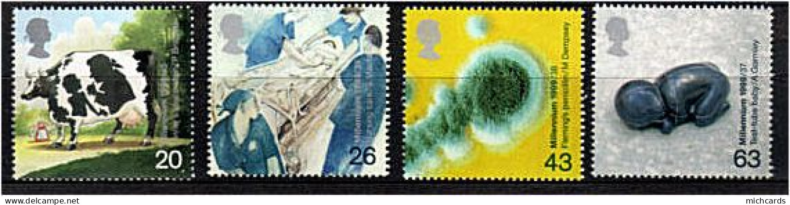 191 GRANDE BRETAGNE 1999 - Yvert 2079/82 - Millenaire (III) Les Progres Sanitaires - Neuf ** (MNH) Sans Charniere - Unused Stamps