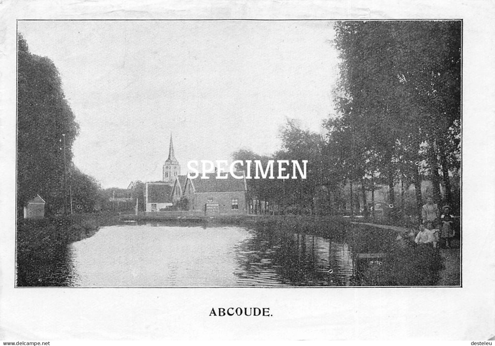 Prent - Abcoude  - 8.5x12.5 Cm - Other & Unclassified