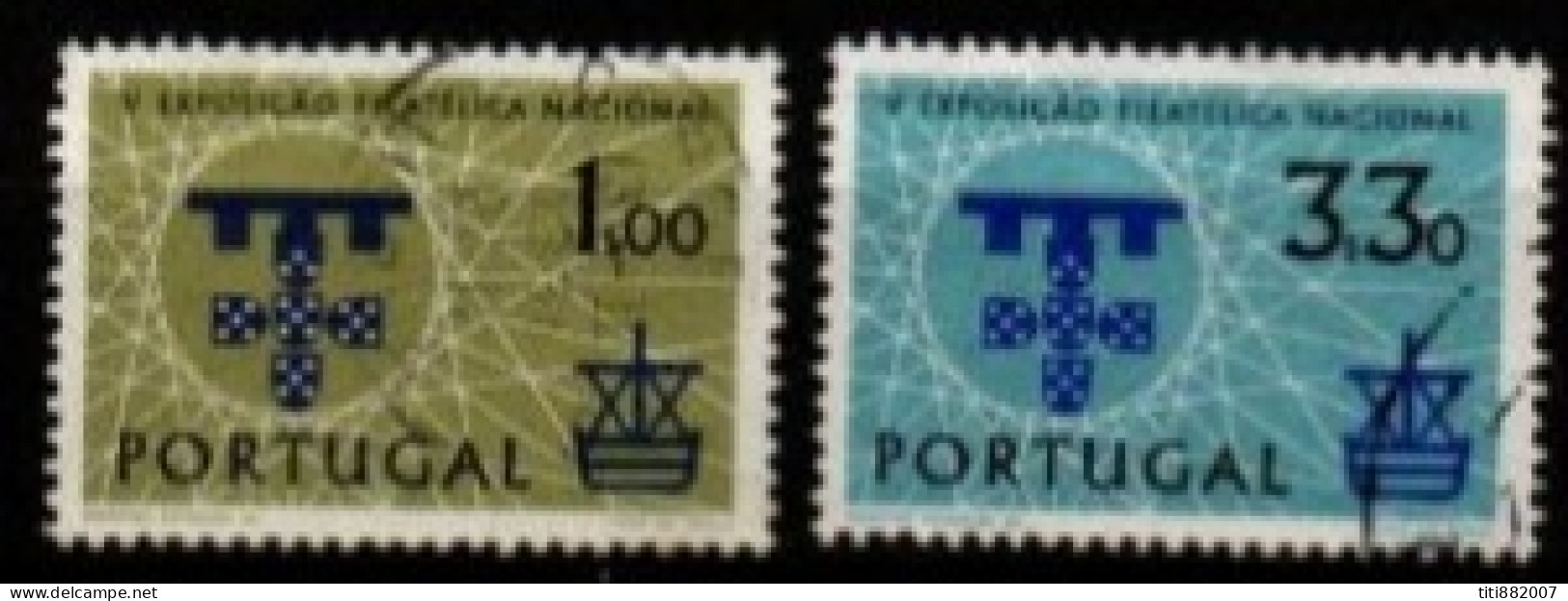 PORTUGAL  -   1960.  Y&T N° 881 / 882 Oblitérés.   Expo Philatélique à Lisbonne. - Used Stamps