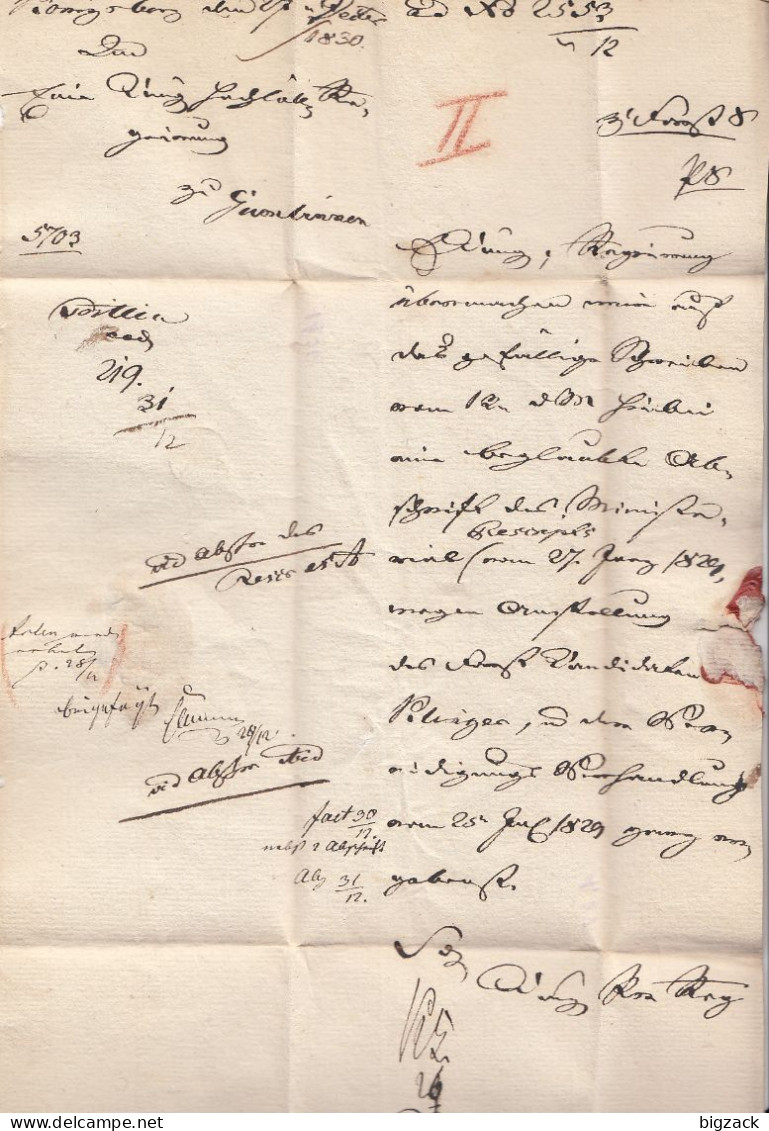 Brief L2 Gumbinnen 27. DEC (1830) Gel. Nach Königsberg Mit Inhalt - Vorphilatelie