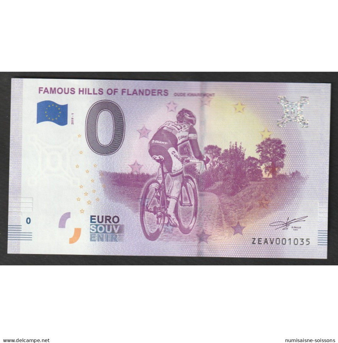 BELGIQUE - CELEBRES COLLINES DE FLANDRE - VIEUX KWAREMONT - CYCLISTE - 2019-1 - Private Proofs / Unofficial