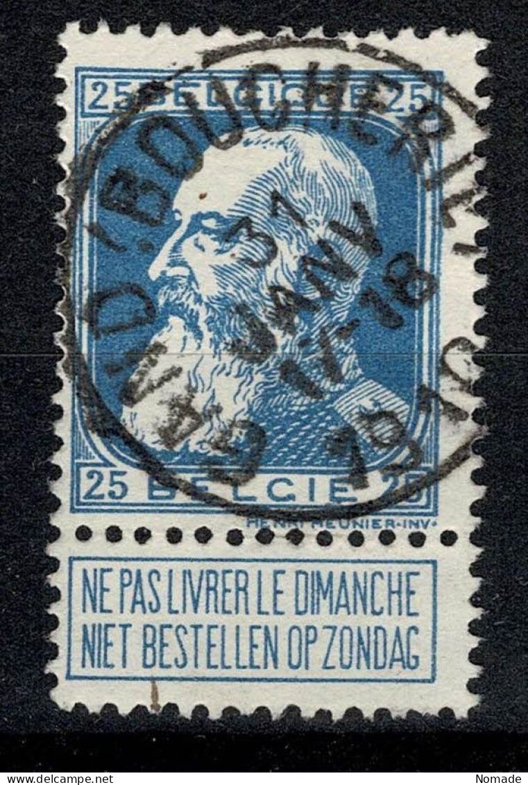 Belgique 1905 COB 76 Belle Oblitération GAND BOUCHERIE (centrale - Concours) - 1905 Thick Beard