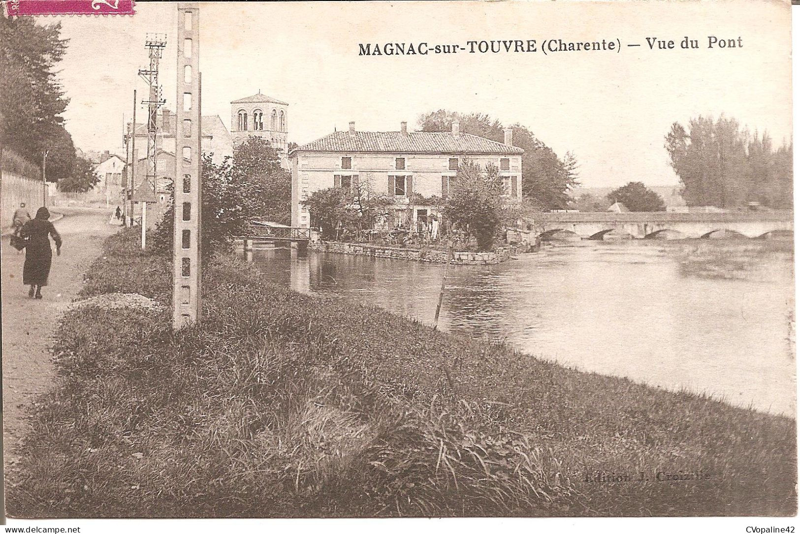 MAGNAC-sur-TOUVRE (16) Vue Du Pont - Autres & Non Classés