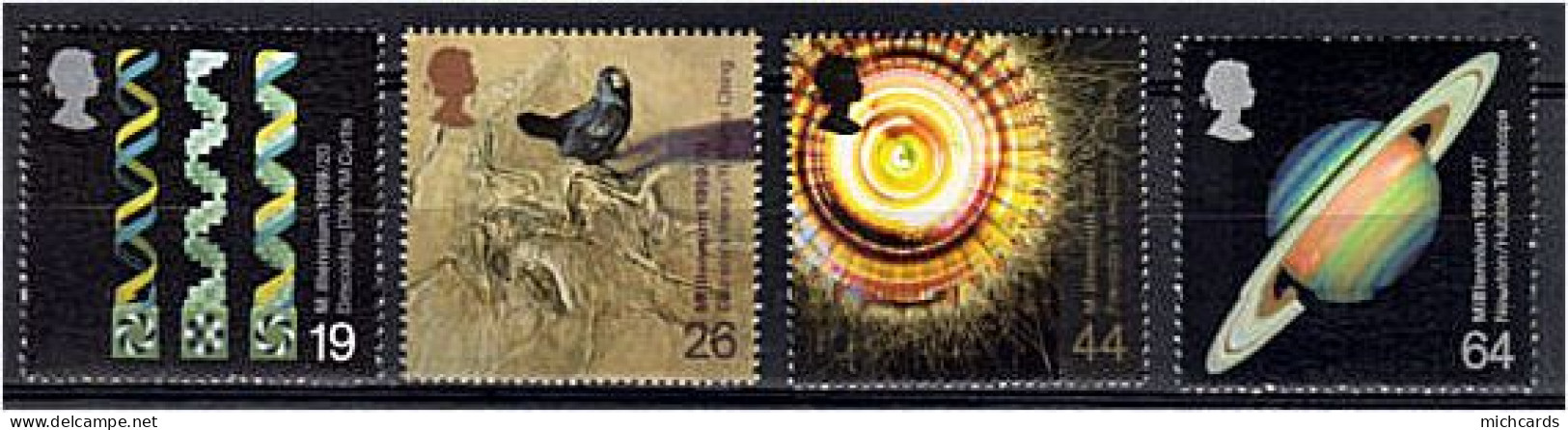 191 GRANDE BRETAGNE 1999 - Yvert 2121/24 - Millenaire (VIII) Les Scientifiques  - Neuf ** (MNH) Sans Charniere - Ungebraucht