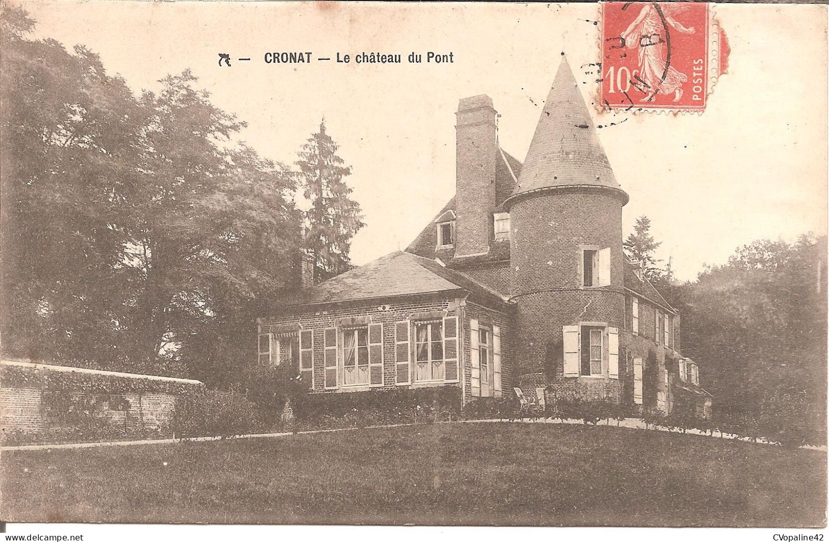 CRONAT (71) Le Château En 1910 - Other & Unclassified