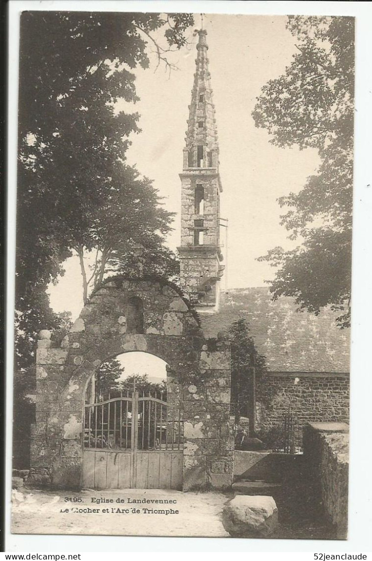 L'Eglise Le Clocher Et L'Arc De Triomphe    1900    N° 3195 - Landévennec