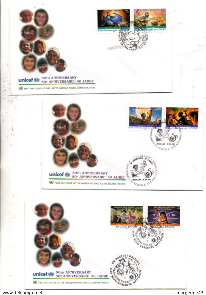 NATIONS UNIES LOT DE 25 FDC - Vrac (max 999 Timbres)