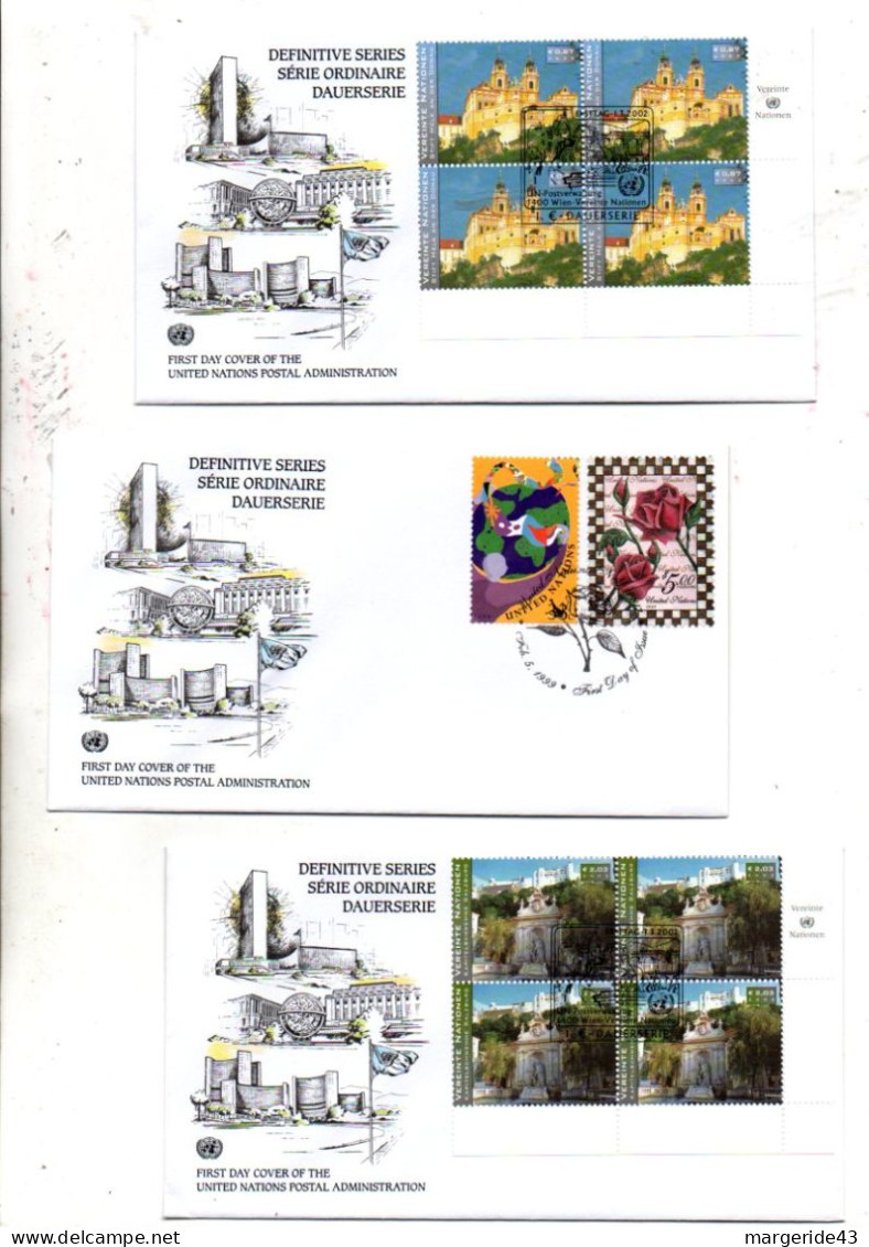 NATIONS UNIES LOT DE 25 FDC - Lots & Kiloware (mixtures) - Max. 999 Stamps