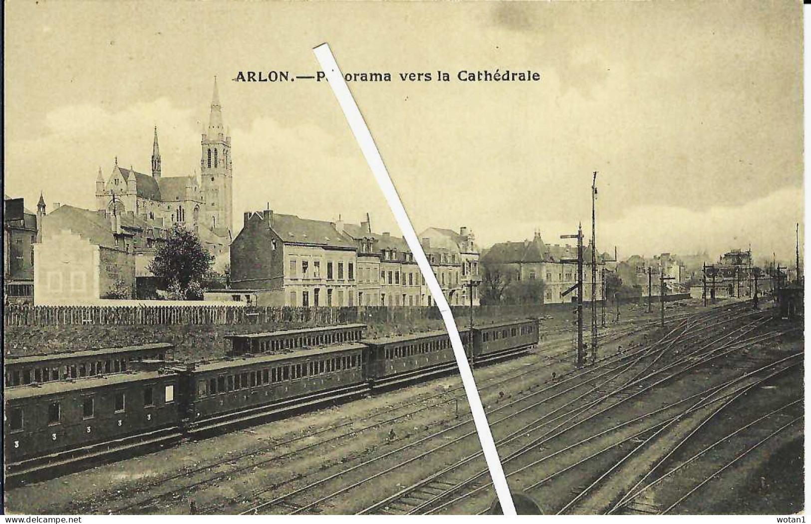 ARLON - Panorama Vers La Cathédrale (ligne Blanche Fictive) - Arlon