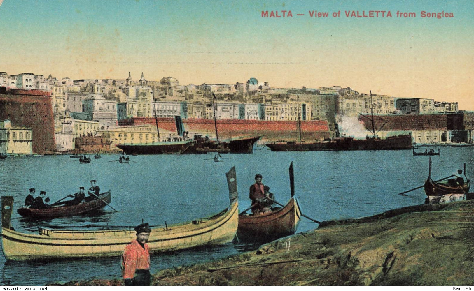 Malta * View Of Valletta From Senglea * Malte - Malte