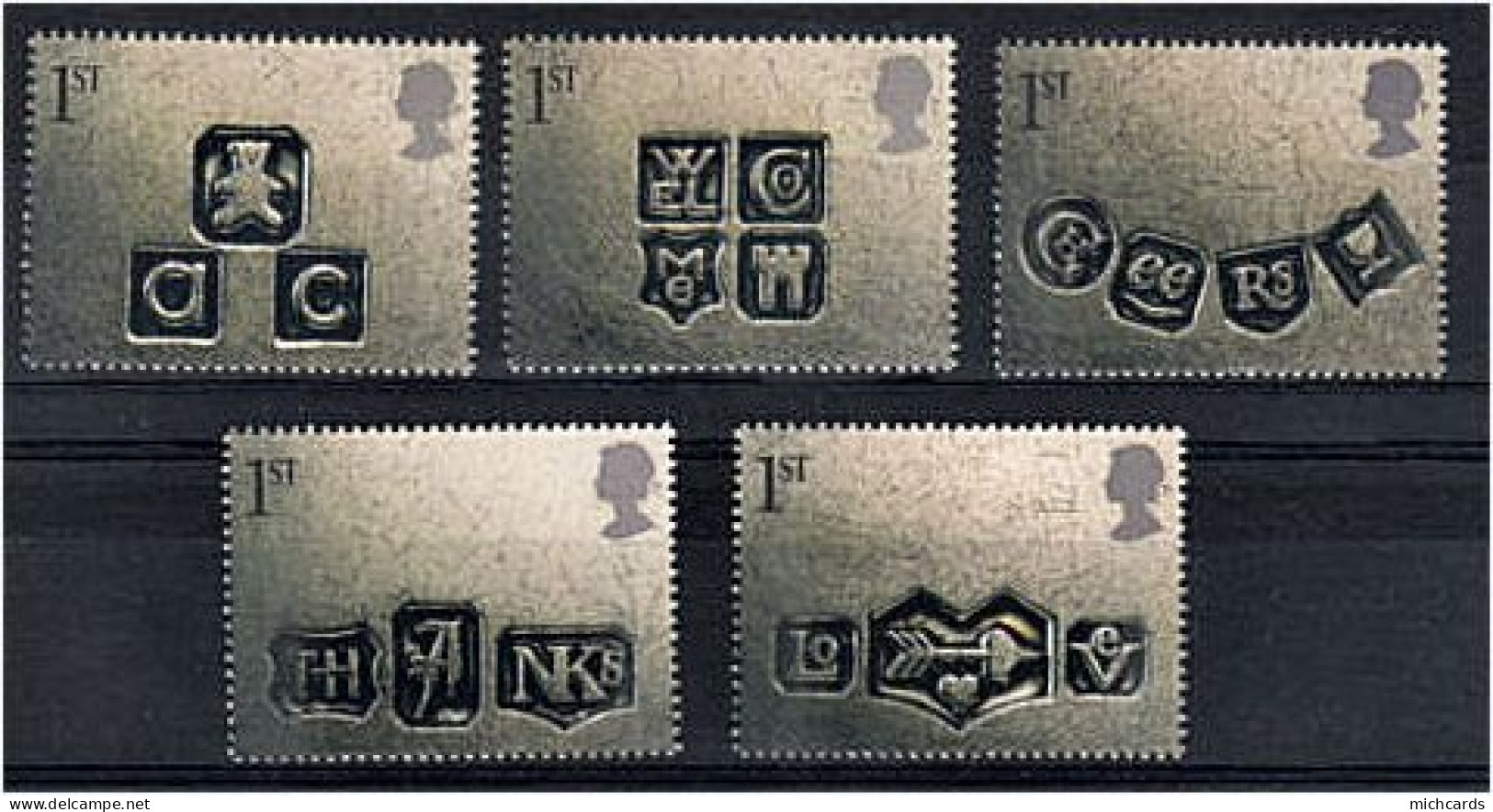 191 GRANDE BRETAGNE 2001 - Yvert 2221/25 - Evenements St Valentin Naissance  - Neuf ** (MNH) Sans Charniere - Unused Stamps