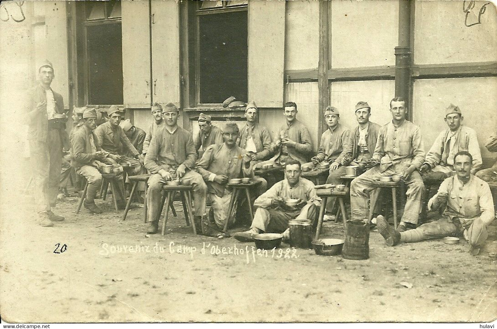 67  SOUVENIR DU CAMP D' OBERCHOFFEN 1922 - PHOTOGRAPHIE (ref 7919) - Autres & Non Classés