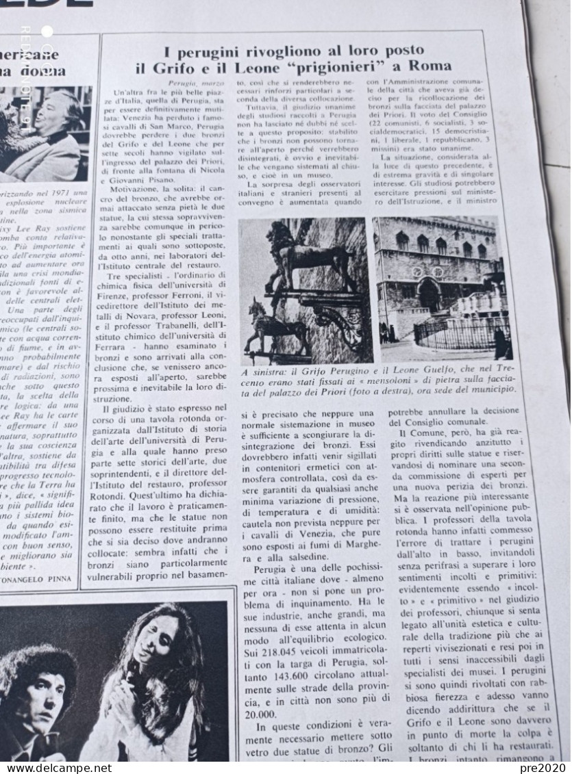 EPOCA 1973 PERUGIA I RICCHI E POVERI - Andere & Zonder Classificatie