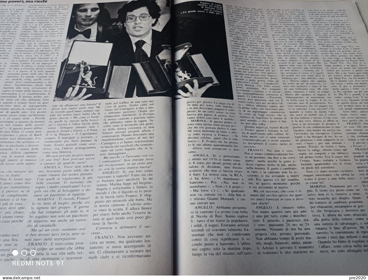 EPOCA 1973 PERUGIA I RICCHI E POVERI - Otros & Sin Clasificación