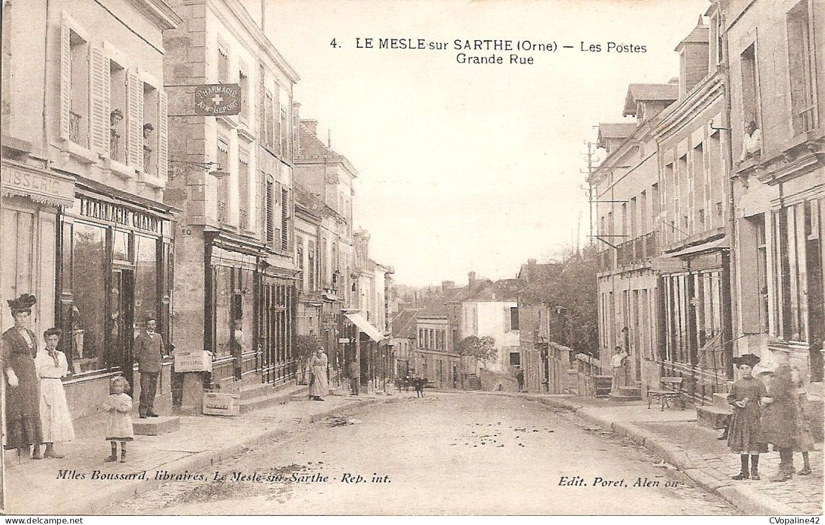 LE MESLE-sur-SARTHE (61) Les Postes - Grande Rue (Belle Animation) - Le Mêle-sur-Sarthe