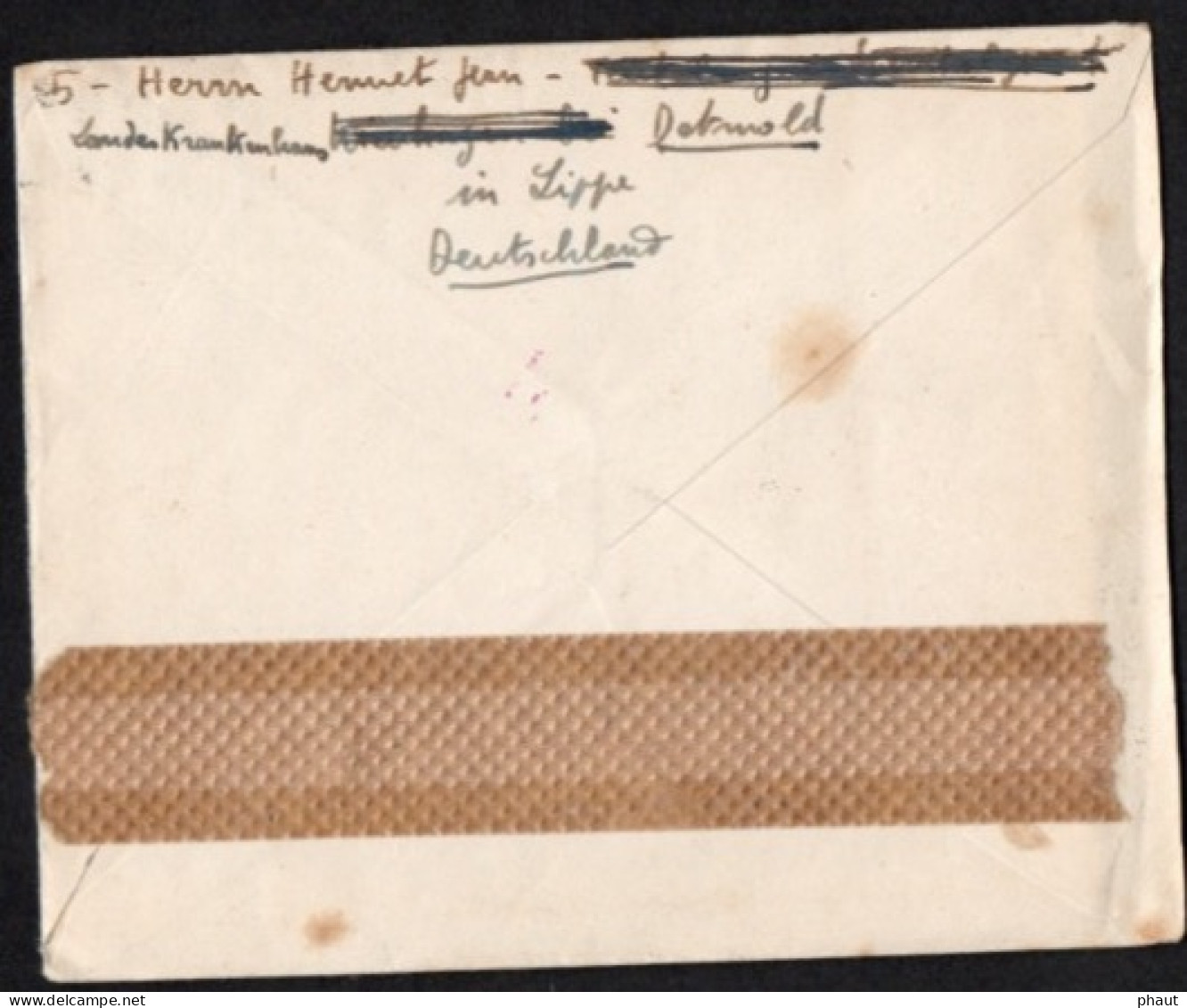 Courrier Et Enveloppe STO DETMOLD A TOULOUSE - Guerre De 1939-45