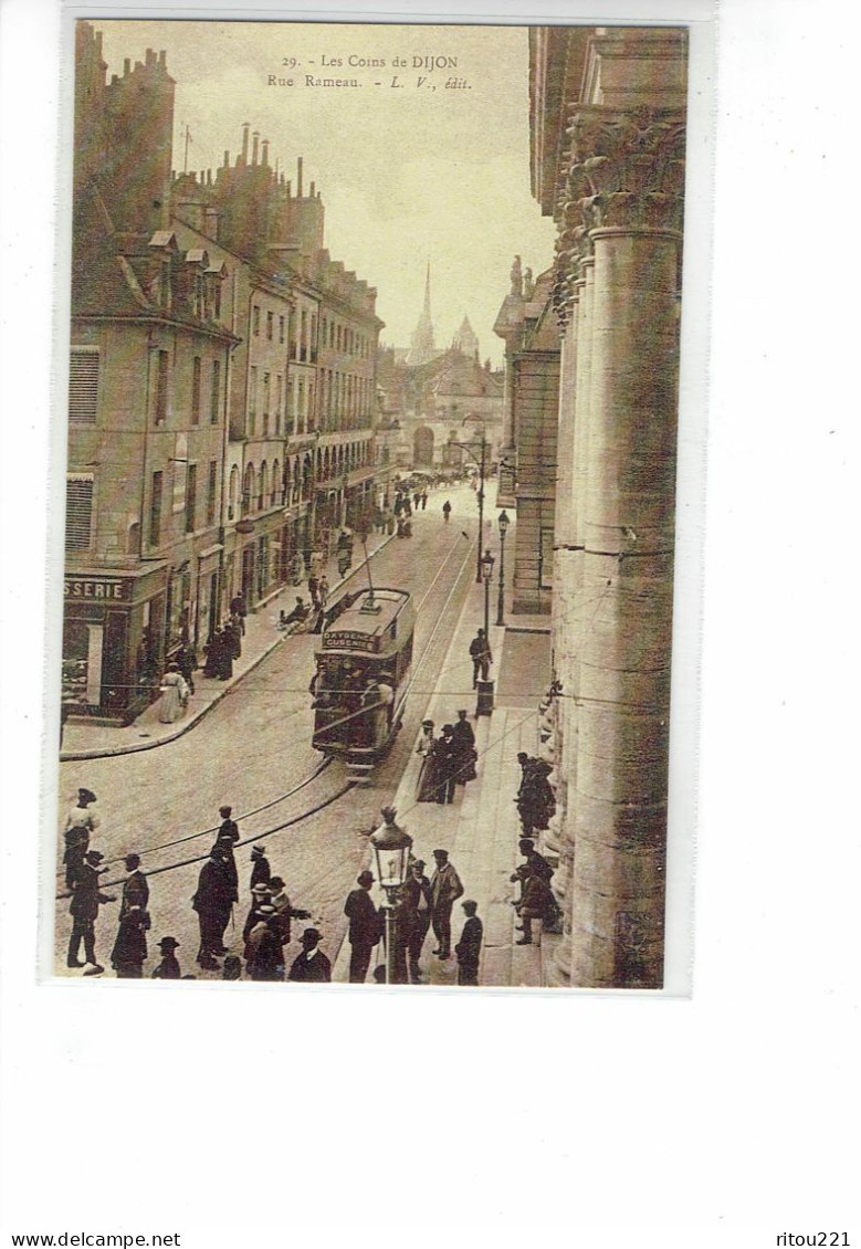 21 - Reproduction - DIJON - RUE Rameau - Animation Tramway Oxygénée Cusenier - Dijon