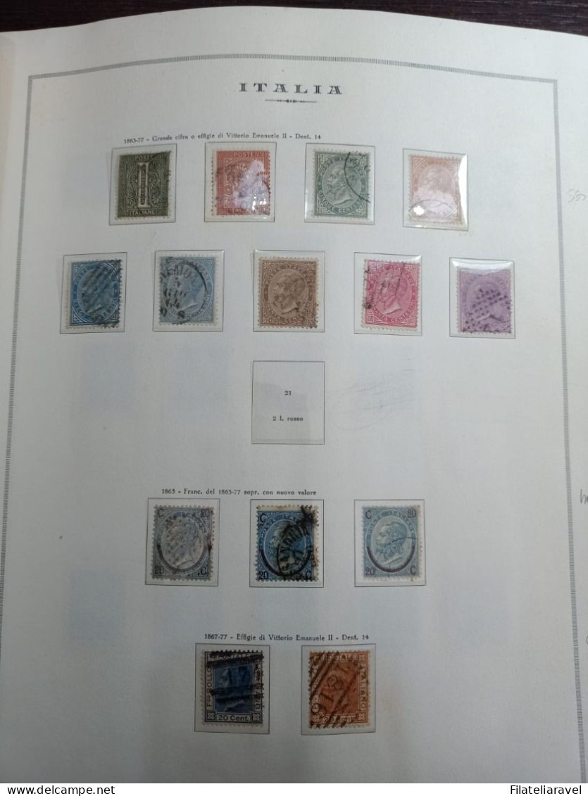 REGNO Collezione Montata In Album Marini Dal 1863 Al 1941 ( Mista Nuovi E Usati ) Molte Spezzature - Oblitérés