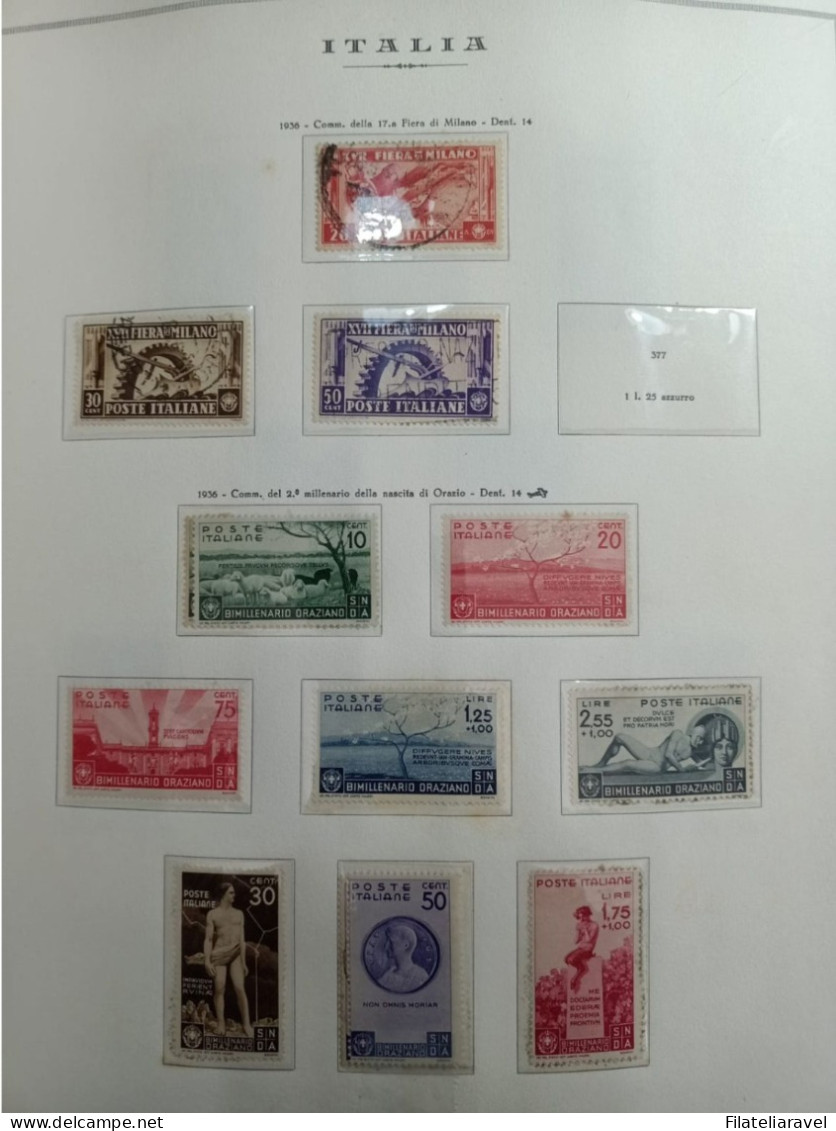 REGNO Collezione montata in album Marini Dal 1863 al 1941 ( mista nuovi e usati ) molte spezzature