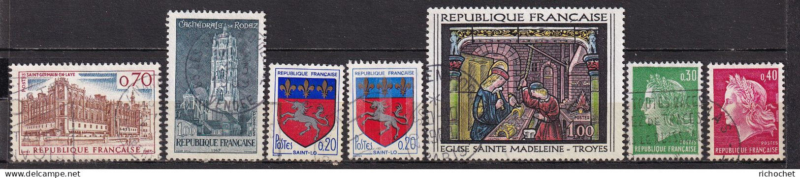 France 1501 + 1504 + 1510 + 1510c + 1531 + 1536 A + 1536 B ° - Used Stamps