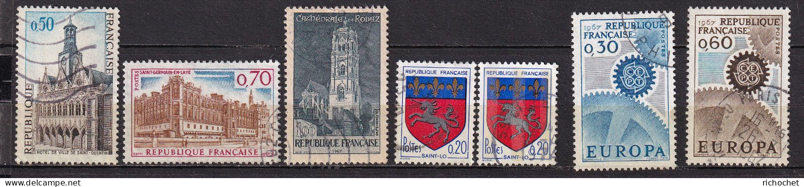 France 1499 + 1501 + 1504 + 1510 + 1510c + 1521 + 1522  ° - Used Stamps
