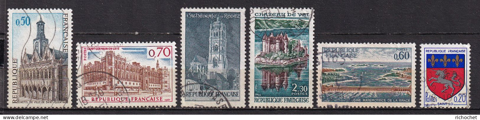 France 1499 + 1501 + 1504 + 1506 + 1507 + 1510  ° - Used Stamps