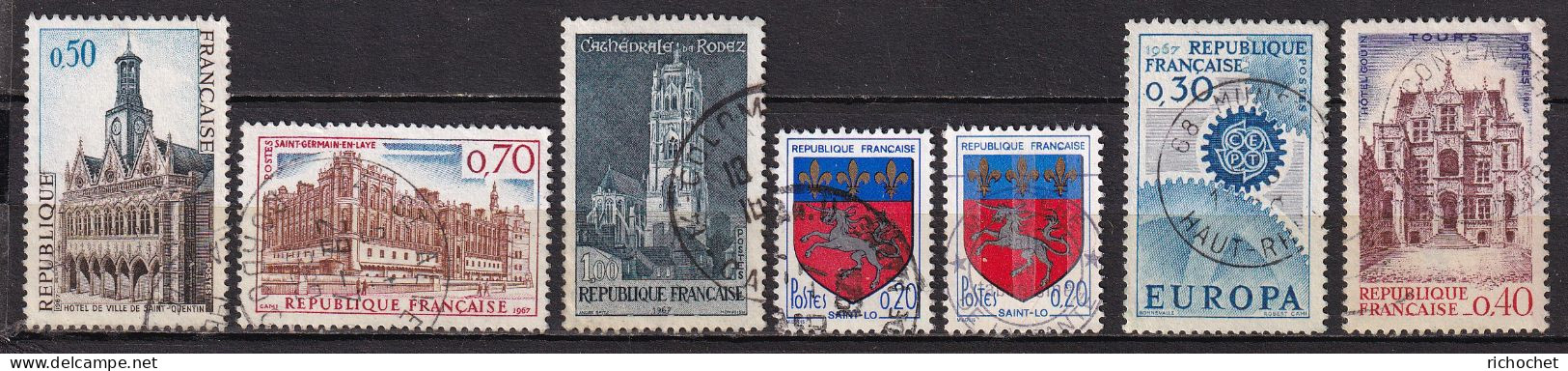 France 1499 + 1501 + 1504 + 1510 + 1510c + 1521 + 1525  ° - Used Stamps